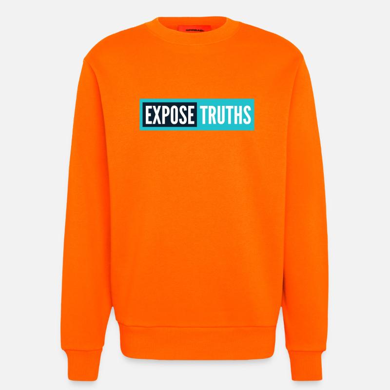 Expose Truths - Sweatshirt - made by SPREAD - SUNSET ORANGE