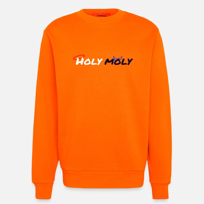 Heiliger Moly-Design - Sweatshirt - made by SPREAD  - SUNSET ORANGE