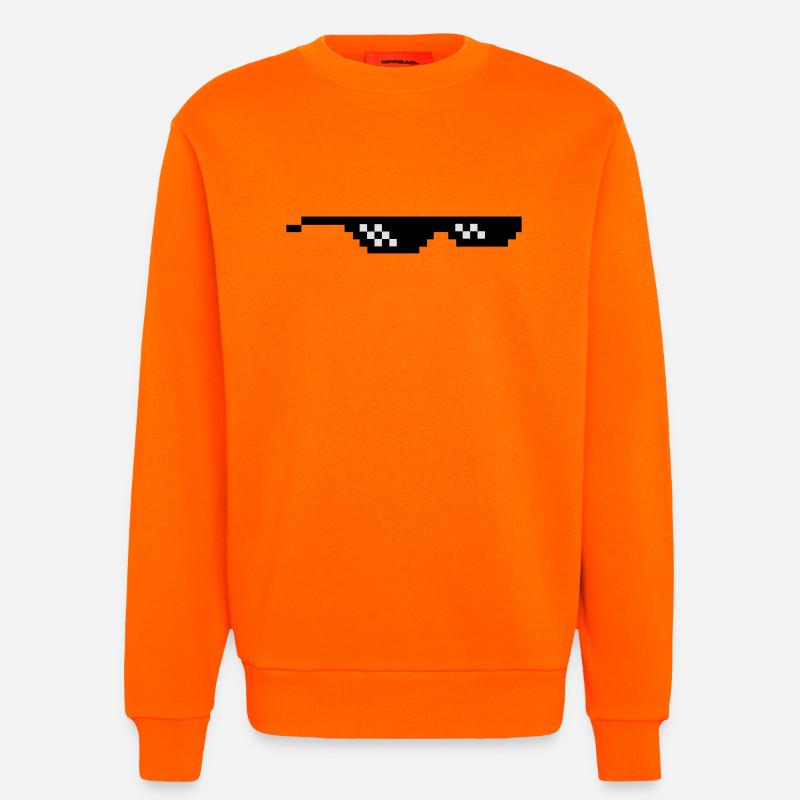 Pixelbrille Sunglasses Pixel - Sweatshirt - made by SPREAD  - SUNSET ORANGE