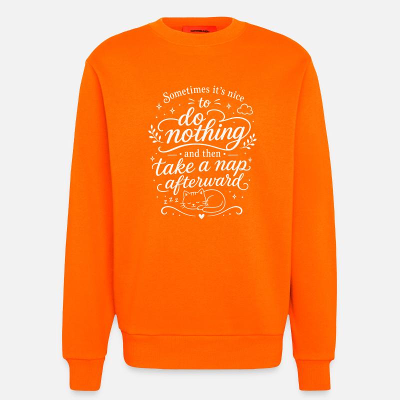 Take a nap - Sweatshirt - made by SPREAD  - SUNSET ORANGE