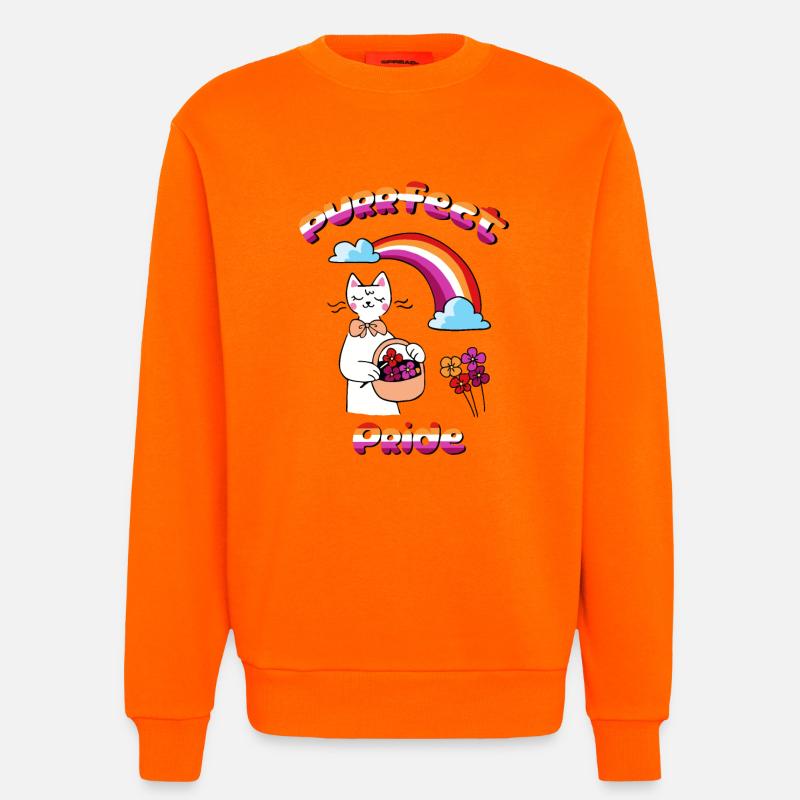 Fierté parfaite - Sweat bio décontracté fabriqué en UE - SUNSET ORANGE