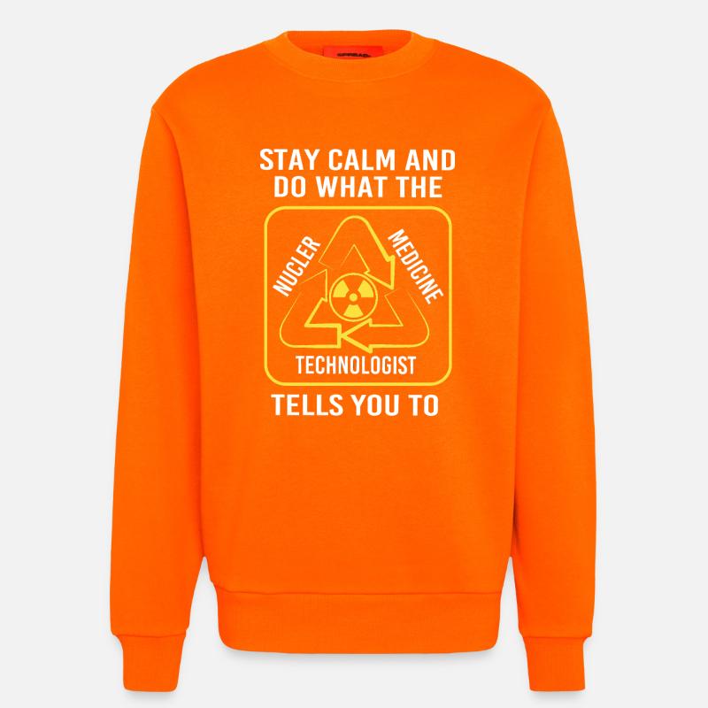 Radiologie Nuklear Atom Nuklearmedizin - Sweatshirt - made by SPREAD  - SUNSET ORANGE