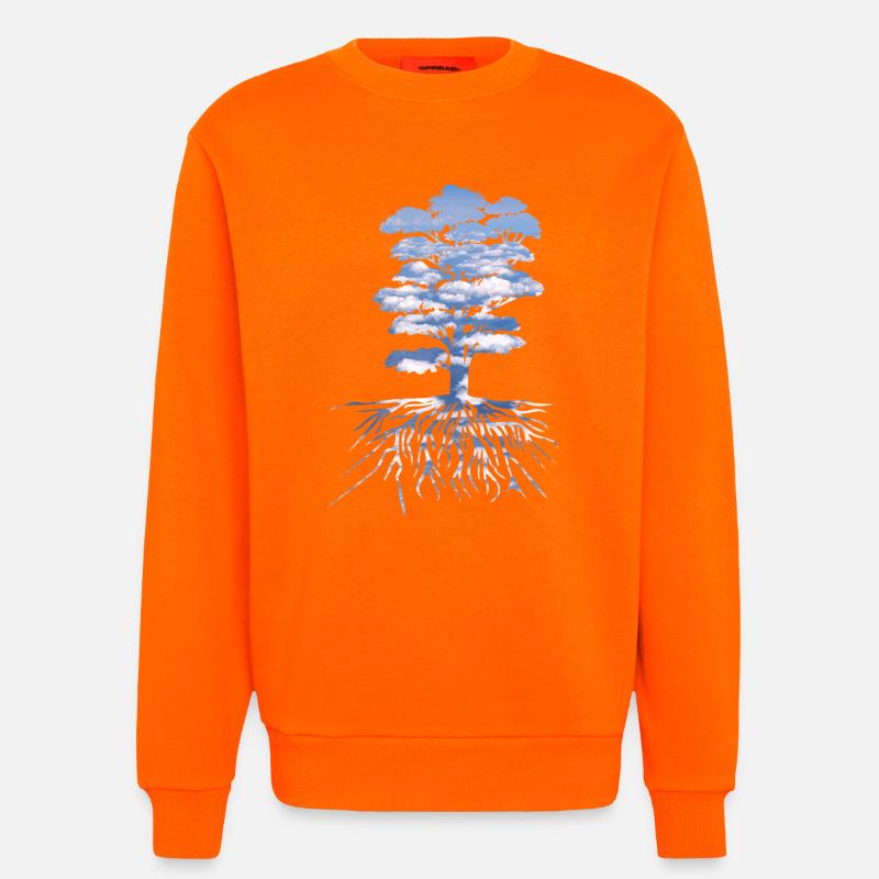 Der Baum - Sweatshirt - made by SPREAD - SUNSET ORANGE