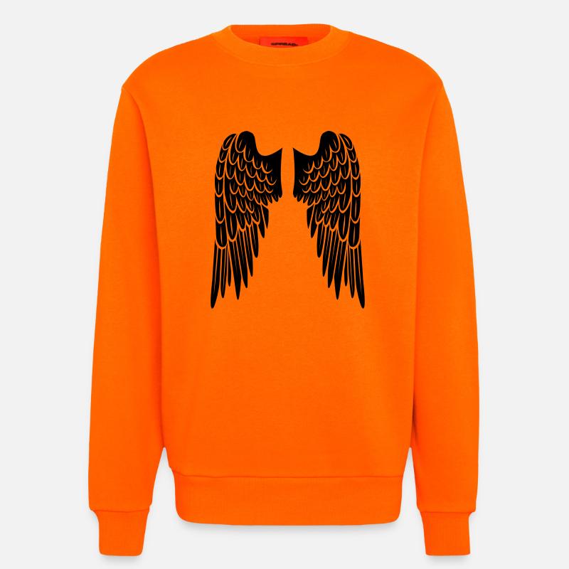 wings - Sweatshirt - made by SPREAD - SUNSET ORANGE