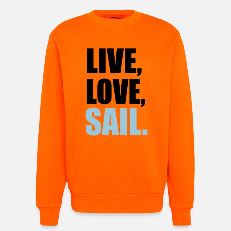 segeln - Sweatshirt - made by SPREAD - SUNSET ORANGE