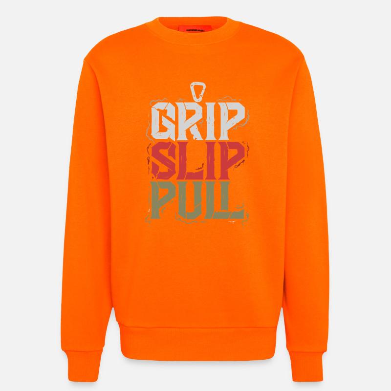Grip Slip Pull - Sweat bio décontracté fabriqué en UE - SUNSET ORANGE