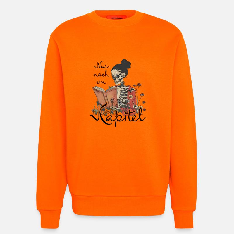 Nur noch ein Kapitel - Sweatshirt - made by SPREAD  - SUNSET ORANGE