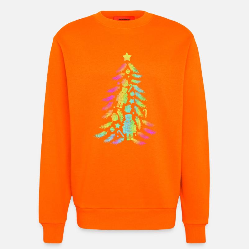Christmas Tree Nutcracker - Sweatshirt - made by SPREAD  - SUNSET ORANGE
