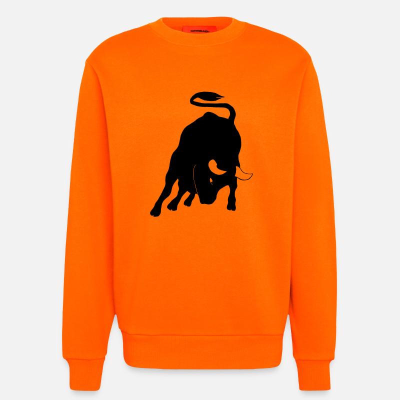 Stier - Sweatshirt - made by SPREAD  - SUNSET ORANGE