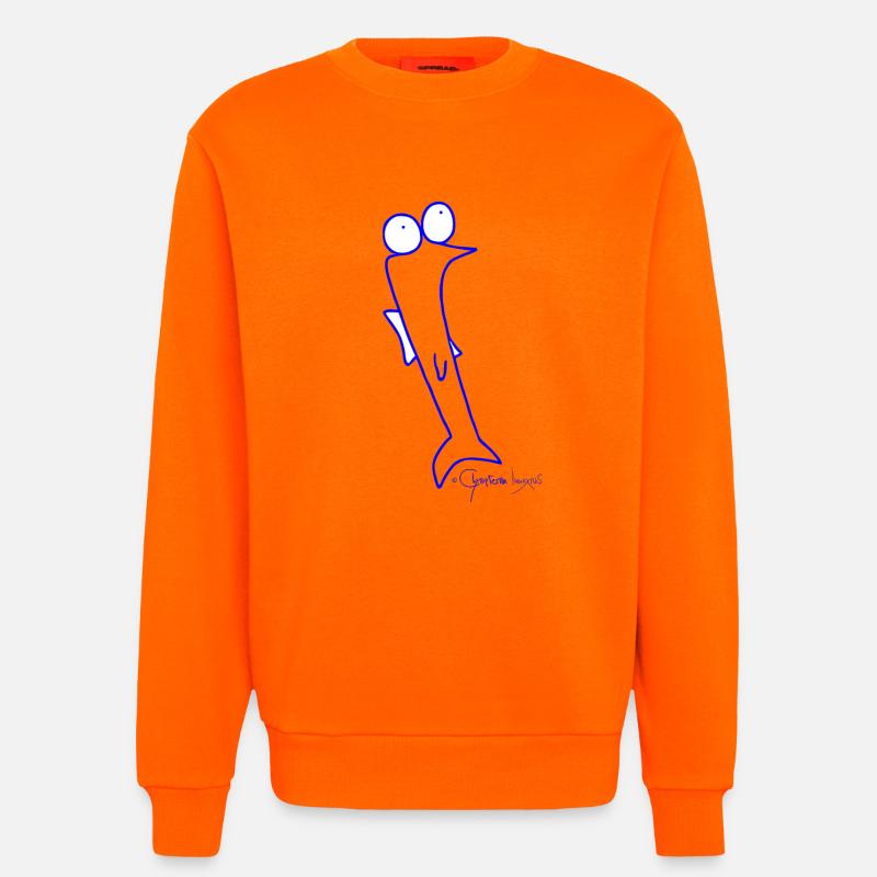 Plötzfisch - Piscis Rutilus - Sweatshirt - made by SPREAD  - SUNSET ORANGE