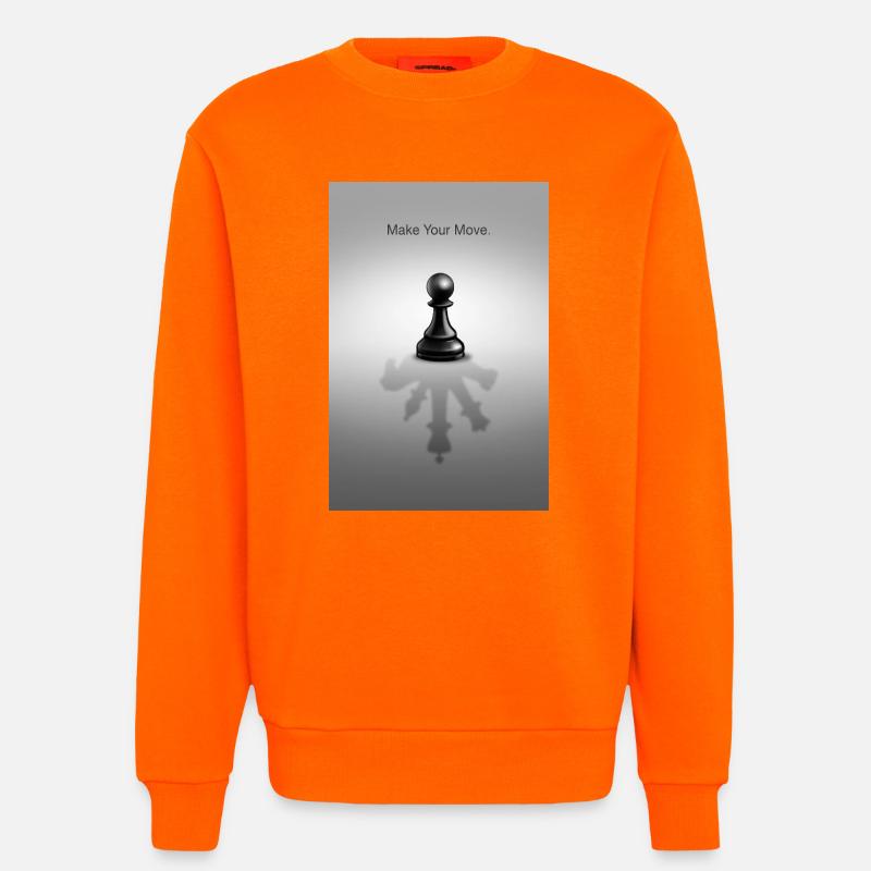 Make Your Move Minimal Mindset Design - Sweat bio décontracté fabriqué en UE - SUNSET ORANGE