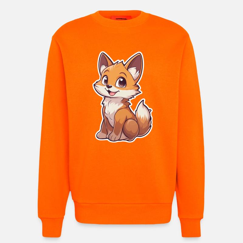 Fuchs - Sweatshirt - made by SPREAD  - SUNSET ORANGE