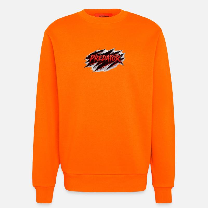 Predator Scratch Retro Style - Sweatshirt - made by SPREAD  - SUNSET ORANGE