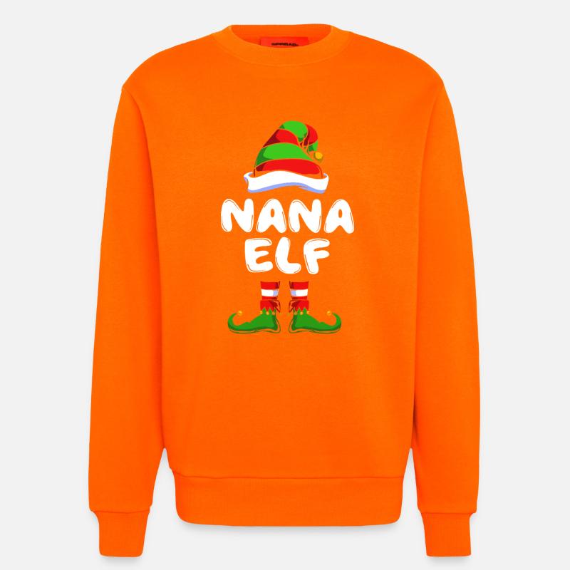 Elfe Elf Weihnachtsgeschenk Oma Großmutter - Sweatshirt - made by SPREAD  - SUNSET ORANGE