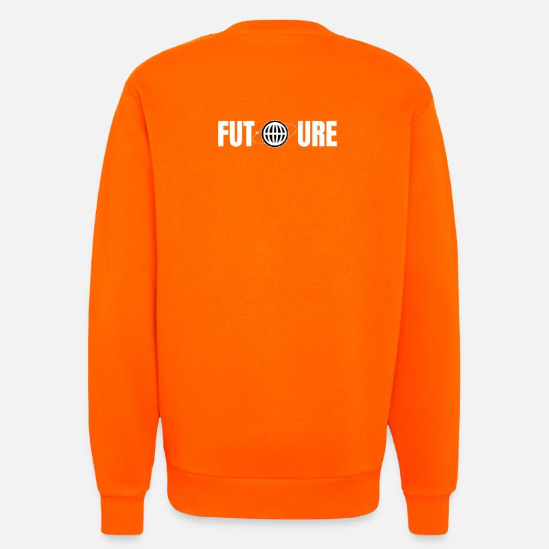 Zukunftsglobus Icon Design - Sweatshirt - made by SPREAD  - SUNSET ORANGE