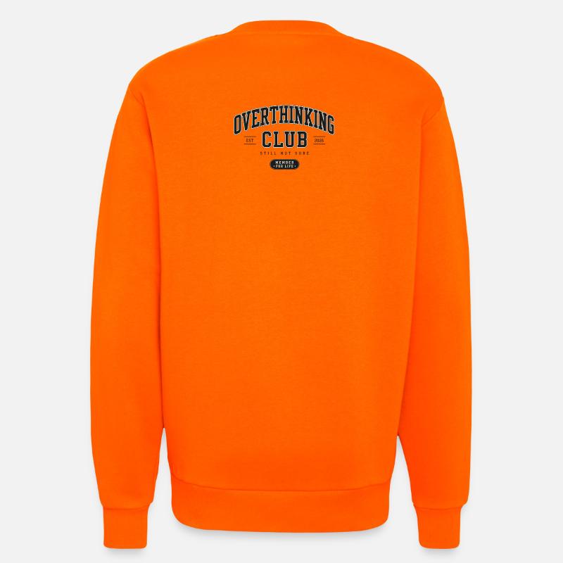 Overthinking Club - Sweatshirt - made by SPREAD  - SUNSET ORANGE