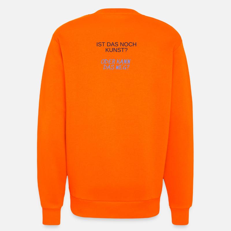 Kunstfrage: Ist Das Noch Kunst? - Sweatshirt - made by SPREAD  - SUNSET ORANGE
