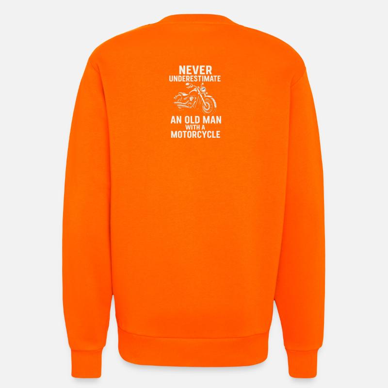 Motivational motorcycle slogan - Sweatshirt - made by SPREAD  - SUNSET ORANGE