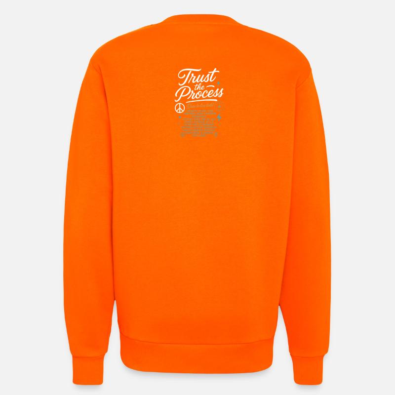 Trust_the_Process - Sweatshirt - made by SPREAD  - SUNSET ORANGE