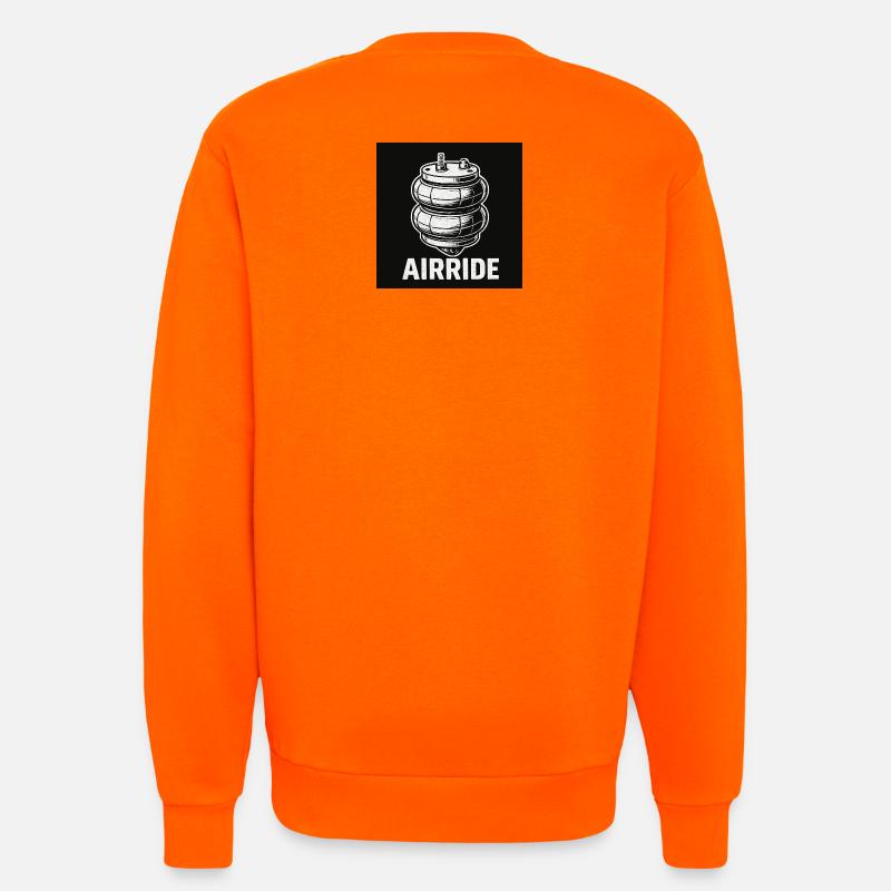 Innovative airride design with dynamics - Sweatshirt - made by SPREAD  - SUNSET ORANGE
