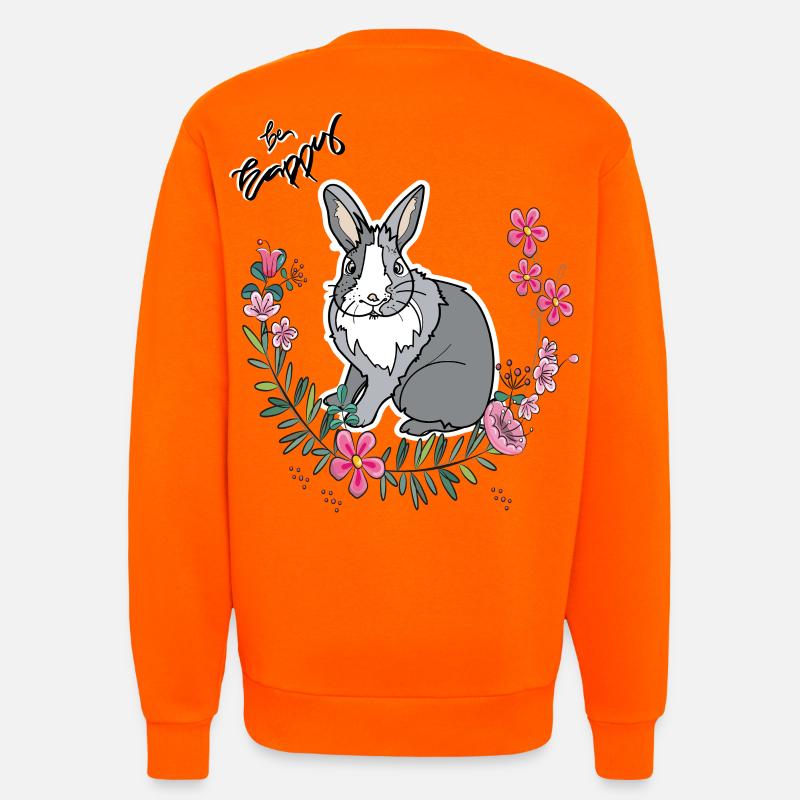 Be Happy Easter - Sweatshirt - made by SPREAD  - SUNSET ORANGE