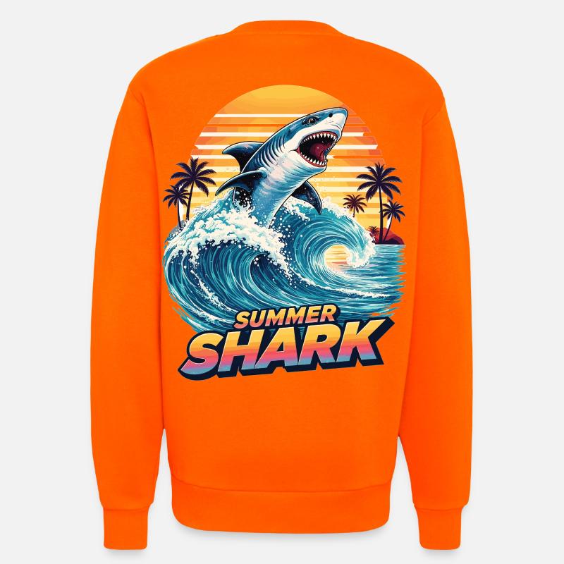 Sommer Hai - Sweatshirt - made by SPREAD - SUNSET ORANGE