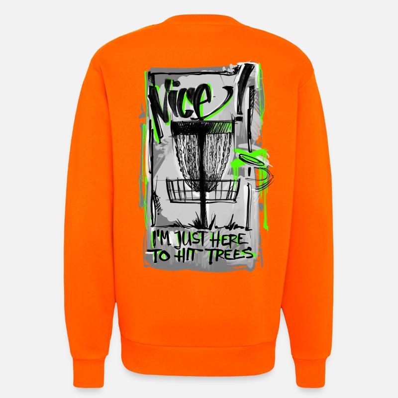 DiscGolf  - Sweatshirt - made by SPREAD  - SUNSET ORANGE