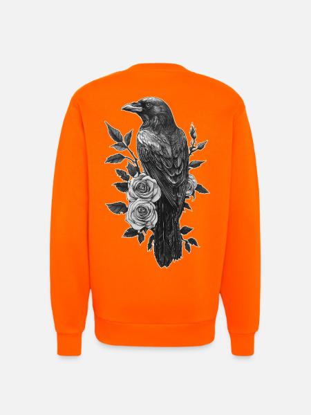 Raven - Sweatshirt - made by SPREAD  - SUNSET ORANGE