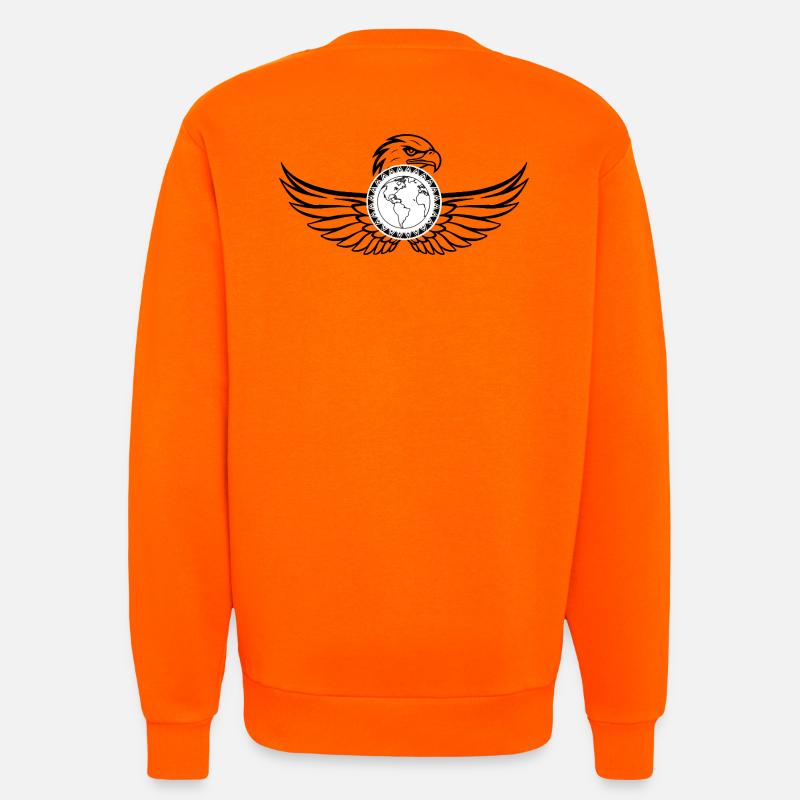 The Weld protected by an eagle - Sweatshirt - made by SPREAD  - SUNSET ORANGE