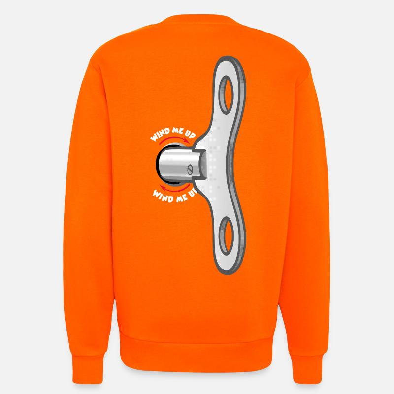 A key on the back - Sweatshirt - made by SPREAD  - SUNSET ORANGE