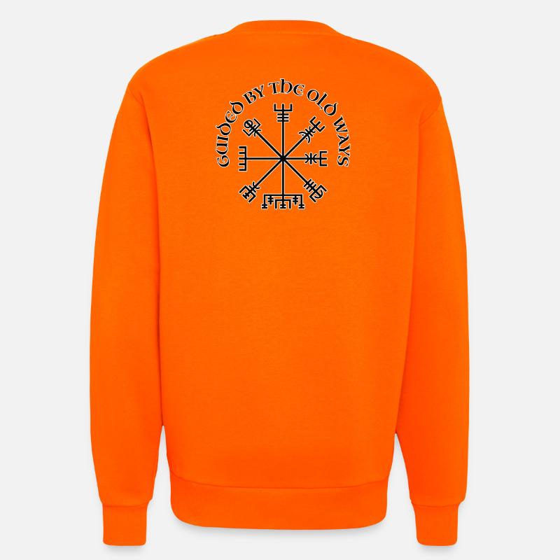 Viking Vegvisir Compass - Sweatshirt - made by SPREAD  - SUNSET ORANGE