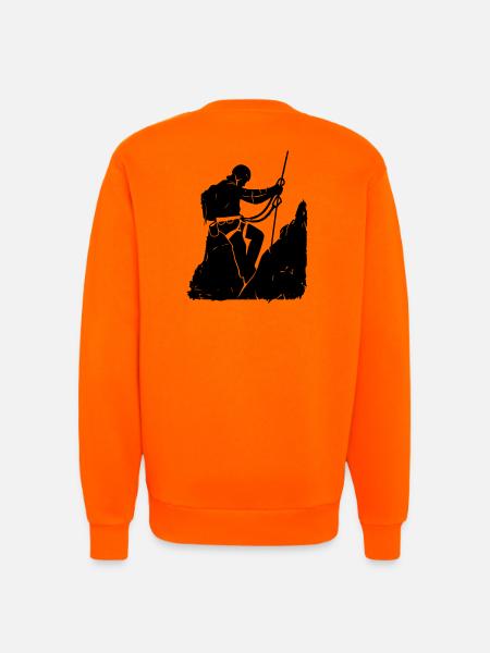 Via Ferrata Adventure – Via Ferrata Design - Sweatshirt - made by SPREAD - SUNSET ORANGE