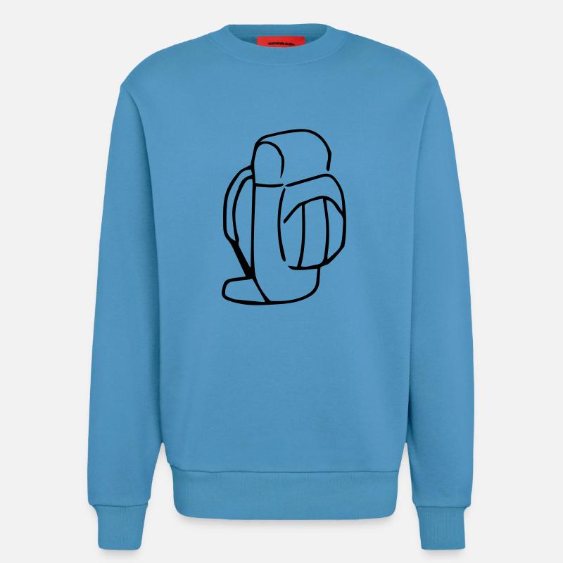 Rucksack,Backpack,packen,Ranzen - Sweatshirt - made by SPREAD  -  Sol Blue