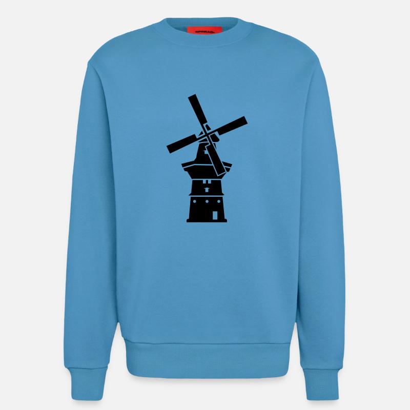 Windmill - Sweatshirt - made by SPREAD  -  Sol Blue