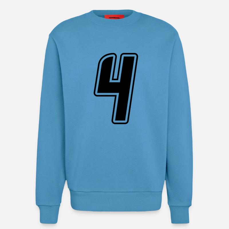 Startnummer 4 - Sweatshirt - made by SPREAD  -  Sol Blue