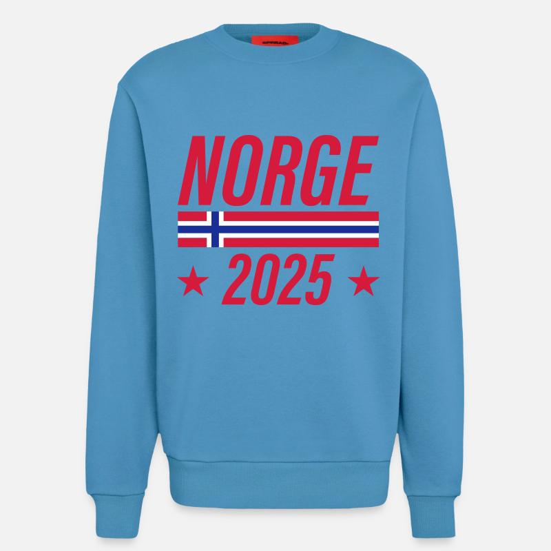 Norwegen 2025 Norge - Sweatshirt - made by SPREAD  -  Sol Blue