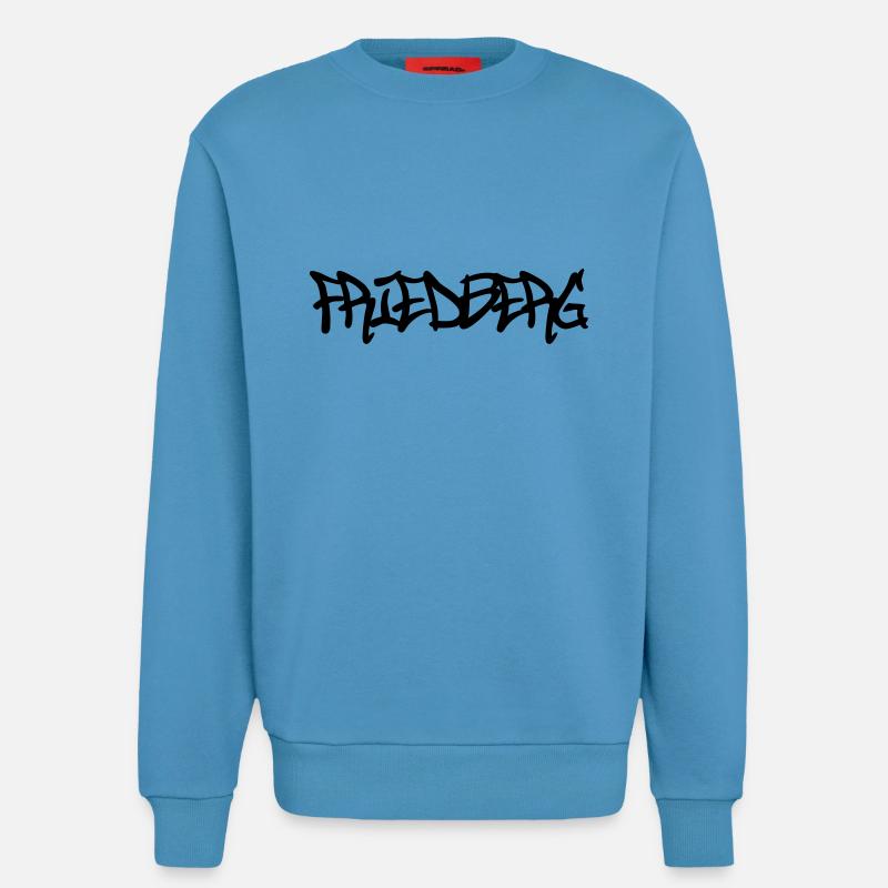 Friedberg Graffiti - Sweatshirt - made by SPREAD  -  Sol Blue