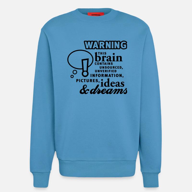 Brain - content - Brain - Content - 1C - Sweatshirt - made by SPREAD  -  Sol Blue