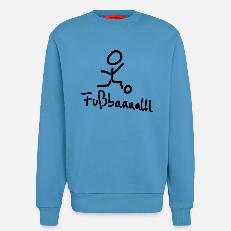 fußball - Sweatshirt - made by SPREAD  -  Sol Blue