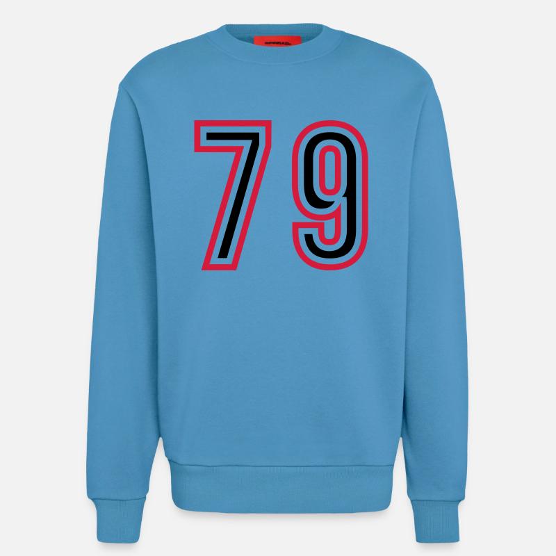 79 Number Years Jersey - Sweatshirt - made by SPREAD  -  Sol Blue