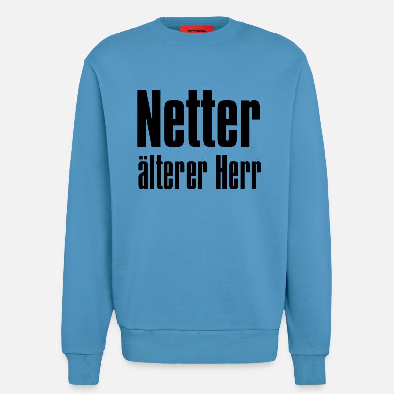 netter, älterer Herr - Sweatshirt - made by SPREAD  -  Sol Blue