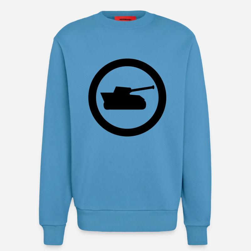 panzer icon - Sweatshirt - made by SPREAD - Sol Blue