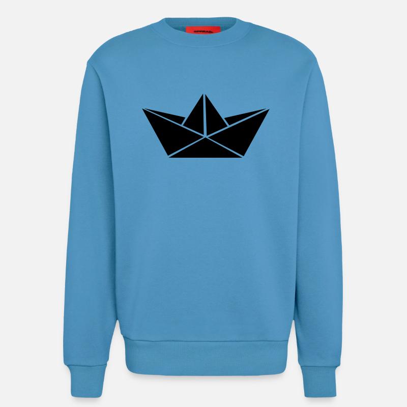 papierboot_01 - Sweatshirt - made by SPREAD  -  Sol Blue