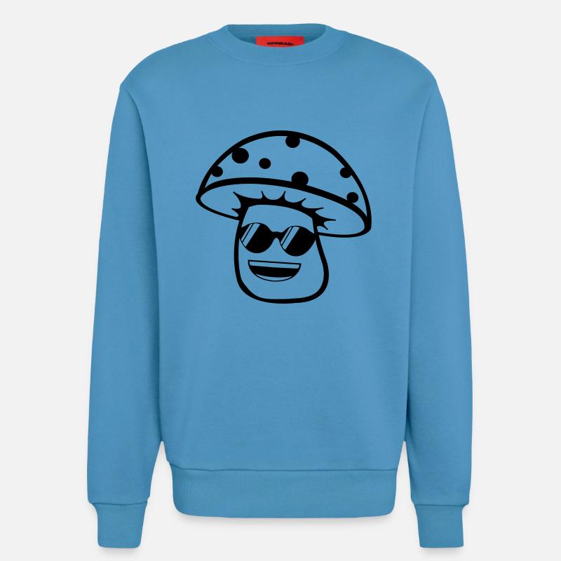 cooler_pilz_2 - Sweat bio décontracté fabriqué en UE - Sol Blue