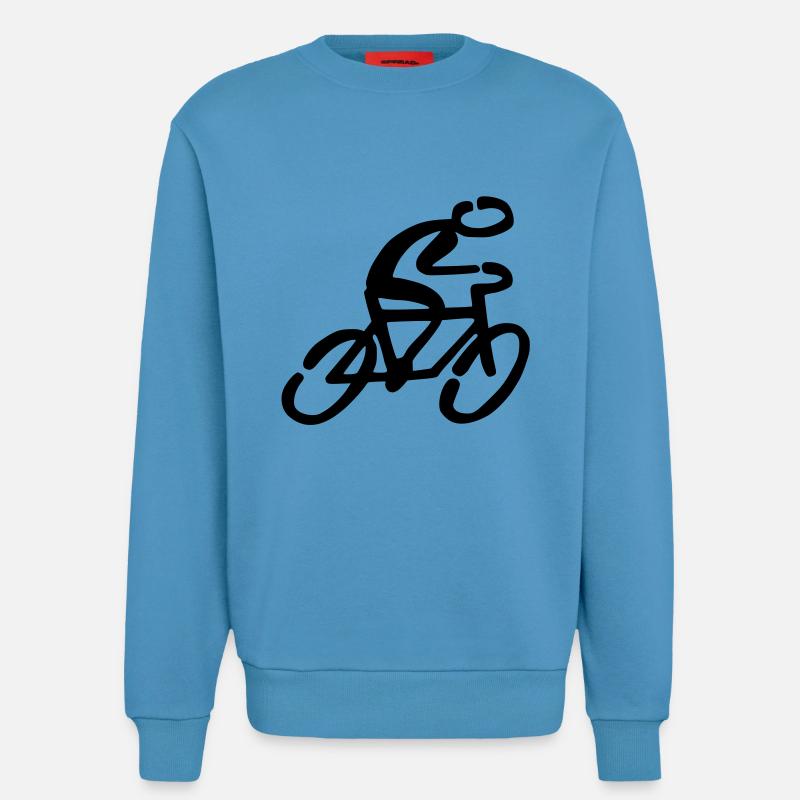 Fahrradfahrer Fahrrad - Sweatshirt - made by SPREAD  -  Sol Blue