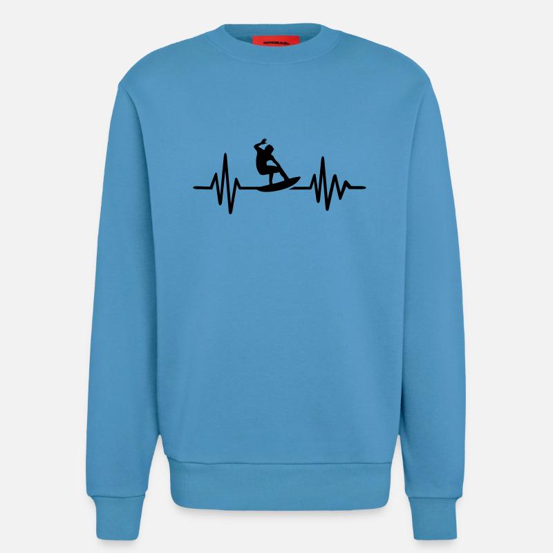 Surf - Sweat bio décontracté fabriqué en UE - Sol Blue