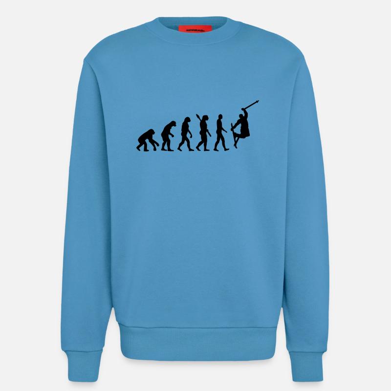 Evolution Ski - Sweatshirt - made by SPREAD  -  Sol Blue