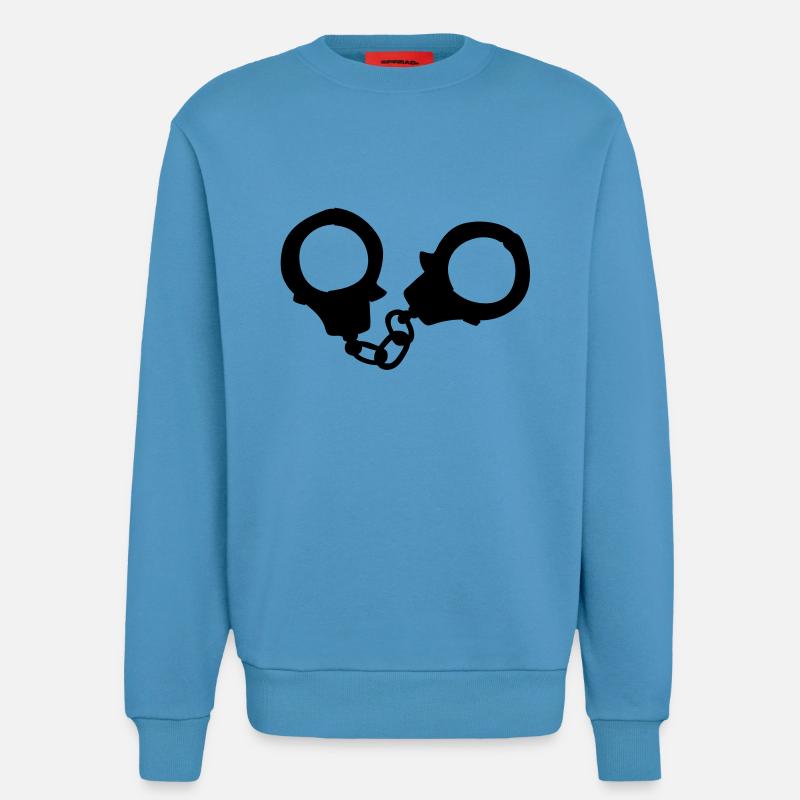 handschellen - Sweatshirt - made by SPREAD  -  Sol Blue