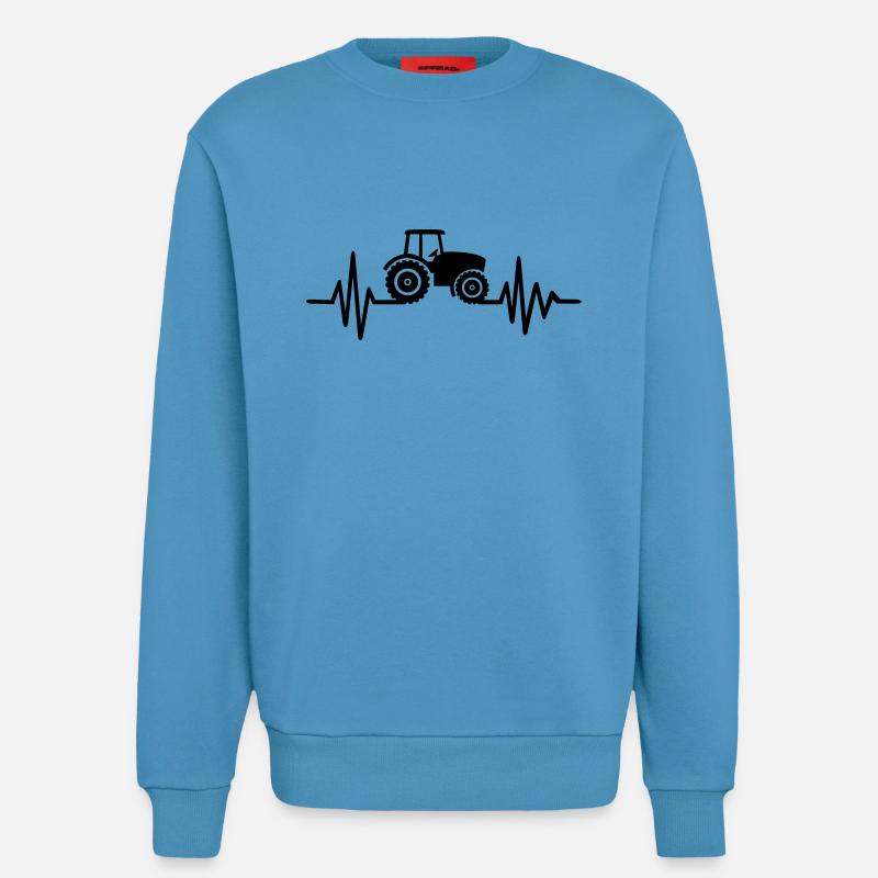 Tractor - Sweatshirt - made by SPREAD  -  Sol Blue