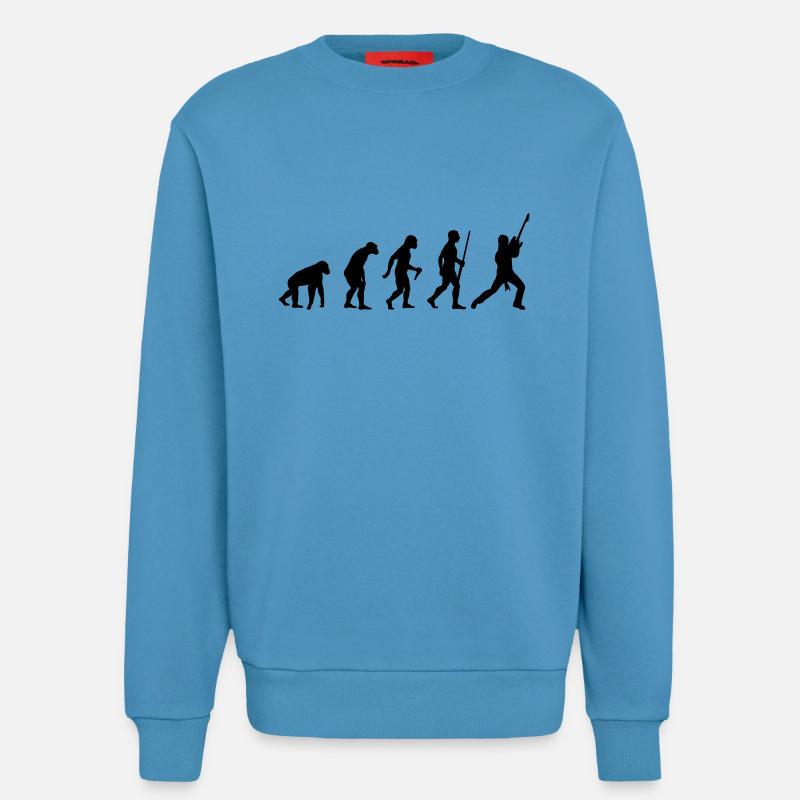 Évolution de l'électroguitare - Sweat bio décontracté fabriqué en UE -  Sol Blue